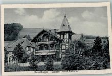3510 Stalden BE 1921 Foto AK Hotel Bahnhof