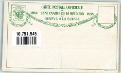 Künstlerkarte Nr. 4 Centenaire de la Reunion de Geneve a la Suisse