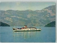 Beckenried Fähre Tellsprung Auto Beckenried-Gersau Binnenschiff Foto AK
