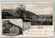 4112 Flüh 1907 Gebrauchsspuren Gasthaus zur Landskron