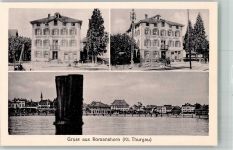 8590 Romanshorn Foto AK Cafe und Pension zum Jäger Hafen