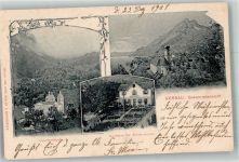 6442 Gersau 1901 Foto AK Kirche Lourdeskapelle Kosthaus für Arbeiterinnen