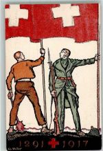 Zürich Bundesfeier 1917 Bundesfeier Ganzsachen Schweiz Ganzsache 5 Rappen