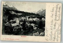 7514 Sils/Segl Maria 1905 Foto AK Bahnpost Zug 24