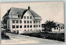 9244 Niederuzwil 1911 Foto AK Neues evang. Schulhaus
