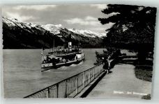 3806 Bönigen b. Interlaken Foto AK Am Brienzer See Dampfer