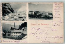 2603 Péry Montoz Péry 1903 Foto AK Fabrik Portland Reuchenette