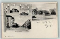 4950 Huttwil 1910 Foto AK Hotel Bahnhof Bahnhofstrasse