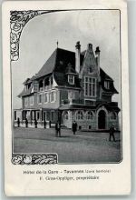 2710 Tavannes 1913 Gebrauchsspuren Hotel de la Gare