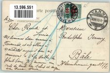 2710 Tavannes 1913 Gebrauchsspuren Hotel de la Gare