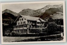 3703 Aeschi b. Spiez 1933 Foto AK Pension Friedegg