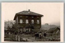 4104 Oberwil BL Foto AK Ort handschriftlich Pfarrhaus Bourwil
