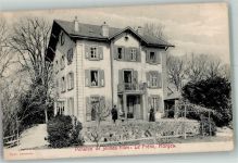 1110 Morges 1908 Foto AK Pension de jeunes filles Le Fréne