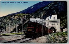 3900 Brig Foto AK Eisenbahn Tunnel du Simplon