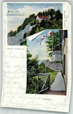 9422 Staad SG 1899 Lithographie Gruss vom Steinernen Tisch