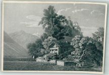 3852 Ringgenberg BE - Burg Ruine Ringgenberg Brienzersse Ak nach Stich