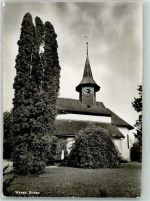 4923 Wynau 1960 Foto AK Bahnpost Roggwil-Wynau Zug 645 Kirche
