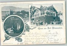 3638 Blumenstein 1899 Foto AK Postkutsche Hotel Kirche