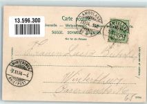 8820 Wädenswil 1904 Foto AK Gasthaus Gartenwirtschaft Bahnpost Zug 142 Nr. 2