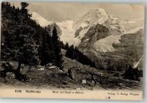 Mettlenalp 1912 - Blick auf Eiger und Mönch