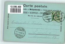 1530 Payerne 1901 Mondschein Grand Rue