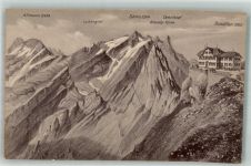 Säntis Foto AK Gasthaus auf dem Schäfler
