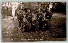Grenzbesetzung 1914 Bataillon 71 Soldaten Militär Schweiz Foto AK
