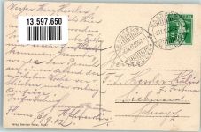 8890 Flums 1912 Foto AK Bahnpost Zug 2092 Hotel Pension Bahnhof