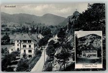 4245 Kleinlützel Foto AK Gasthaus zum Tell Pfeifen- Fabrik