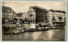 4000 Basel Bâle Foto AK Schifflände Hotel