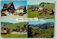 8843 Oberiberg 1975 Foto AK Omnibus Gasthaus Kirche