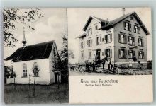 9308 Lömmenschwil Foto AK Gruss aus Ruggensberg Gasthaus Kirche