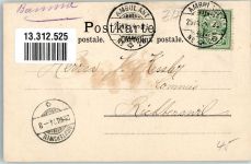 9326 Horn 1904 Foto AK Gruss von Hörnen Bahnpost Zug 34 Nr. 28