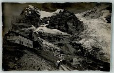 3823 Eigergletscher Foto AK Bahnhof Eigergletscher Jungfraubahn