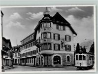 6010 Kriens Foto AK Straßenbahn Geschäft Kreuzbäckerei