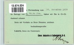 6000 Luzern Lucerne 1925 Foto AK Fabrik Schemische Industrie und Seifenfabrik AG Geschäftskorrespondenz