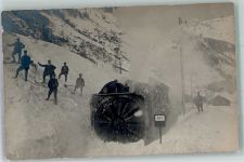 3718 Kandersteg Winter Eisenbahn Schneeschleuder