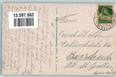 9533 Kirchberg SG 1921 Foto AK Kirche Dorfplatz