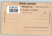 3822 Isenfluh Lithographie Hotel und Pension Alpina