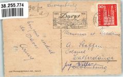 7260 Davos Dorf 1965 Winter Parsenn Seilbahn Bergbahn Gasthaus