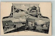 8335 Hittnau 1919 Foto AK Postamt Platz Hinterdorf Bahnpost Zug 3857