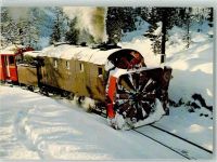 7000 Chur Coire Winter Räthische Bahn Dampfschneeschleuder