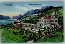 6648 Minusio Foto AK Cafe Gasthaus Gruebier