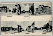 6221 Rickenbach LU 1921 Foto AK Fabrik Stickerei Wilenstrasse Dorfstrasse Kirchgasse