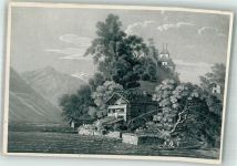 3852 Ringgenberg BE - Burg Ruine Ringgenberg Brienzersse Ak nach Stich