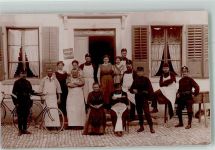 8000 Zürich Foto AK Fahrrad Uniform Feldpost Kommando Füs.Bat. 71 Gasthaus Ochsen Ort handschriftlich