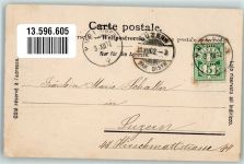 3074 Muri b. Bern 1902 Gebrauchsspuren Gasthaus zum Sternen Bahnhof Kirche