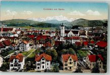 8625 Gossau ZH 1915 Foto AK Bahnpost Zug 122