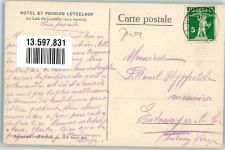 2807 Lucelle Lithographie / Künstlerkarte Hotel Lützelhof auc Lac