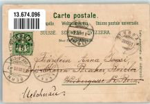 4900 Langenthal 1901 Lithographie Krankenhaus Hotel Bären Schulhaus Hirschgarten